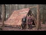 Wikingerhaus: Vollständiger Buschcraft-Unterstand mit Handwerkzeugen